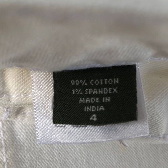 Y2K Eddie Bauer Capri white jeans - Picture 3 of 4